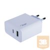 CHG Akyga AK-CH-14 USB-A + USB-CPD 5-20V / max. 3A 45W QuickCharge 3.0 hálózati töltő