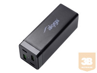 AKYGA USB Power Adapter Charge Brick AK-CH-17 65W 2x USB-A + 2x USB-C QC4+ PD 5-20V / 1.5-3.25A