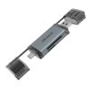 USB Akasa 2-In-1 USB 3.2 OTG Dual kártyaolvasó - AK-CR-12