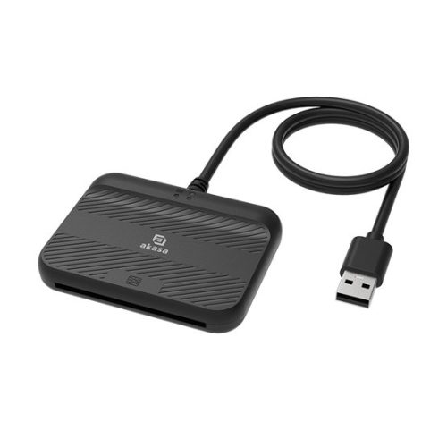 USB Akasa Külső Electronic ID és SmartCard olvasó - AK-CR-14BK