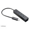 USB Akasa Connect 4XS - 4 portos USB-elosztó - AK-HB-08BK