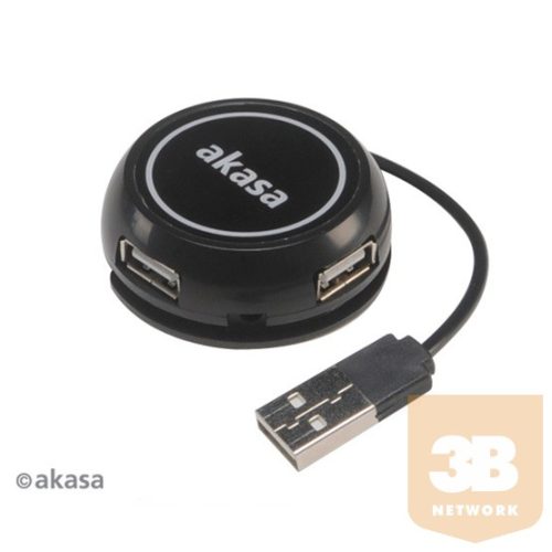 ADA Akasa Connect4C 4in1 - 4 port USB 2.0 - AK-HB-19BK