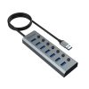 USB Akasa Connect 7 IPS - 7 portos USB-elosztó - AK-HB-21BKCM