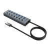 USB Akasa Connect 7 IPS - 7 portos USB-elosztó - AK-HB-21BKCM