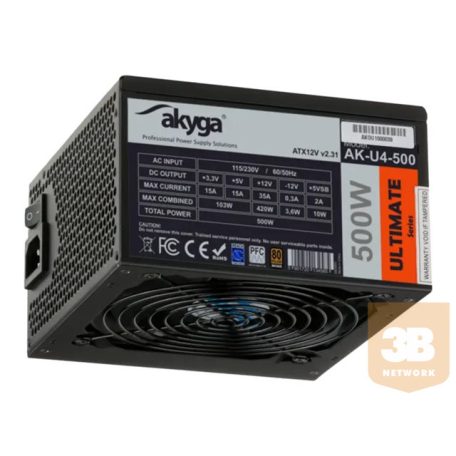 AKY AK-U4-500 Akyga Ultimate ATX Power Supply 500W AK-U4-500 80 PLUS Bronze PCI-E PFC