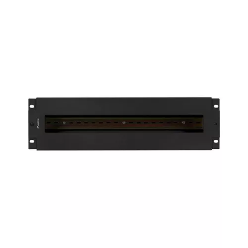 Lanberg 19" 3U biztosíték panel DIN sínnel, fekete