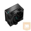 DeepCool CPU Cooler - AK400 ZERO DARK (29 dB; max, 112,93 m3/h; 4pin csatlakozó, 4 db heatpipe, 12cm, PWM)