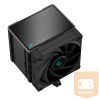 DeepCool CPU Cooler - AK500 ZERO DARK (31,5 dB; max, 88,75 m3/h; 4pin csatlakozó, 5 db heatpipe, 12cm, PWM)