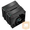 DeepCool CPU Cooler - AK620 ZERO DARK (28 dB; max, 117,21 m3/h; 4pin csatlakozó, 6 db heatpipe, 2x12cm, PWM)