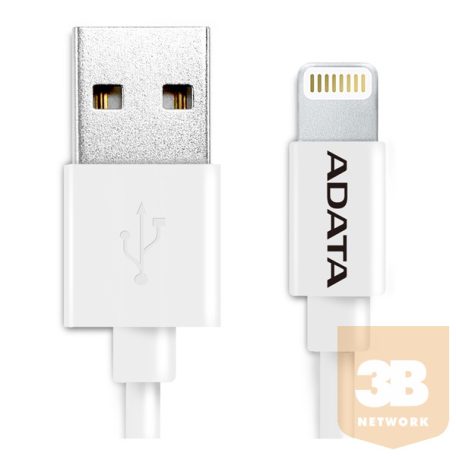 ADATA kábel USB - Lightning 1m műanyag fehér