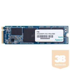   Apacer SSD 256GB - AP256GAS2280P4-1 (AS2280 Series, Olvasás: 3000 MB/s, Írás: 2000 MB/s, M.2 PCI-E)