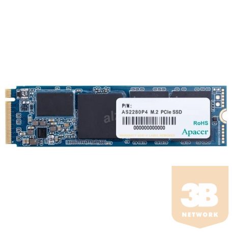 Apacer SSD 256GB - AP256GAS2280P4-1 (AS2280 Series, Olvasás: 3000 MB/s, Írás: 2000 MB/s, M.2 PCI-E)