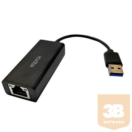 APPROX Kábel átalakító - USB3.0 to RJ45 (10/100/1000) Fehér