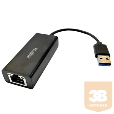 APPROX Kábel átalakító - USB2.0 to RJ45 (10/100) Fehér