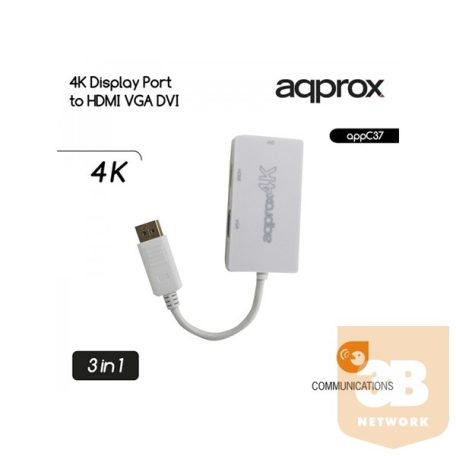 APPROX APPC37 Display Port to HDMI/VGA/DVI 4K