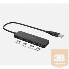 APPROX USB HUB - USB3.0 4in1 HUB (4db USB3.0) Fekete