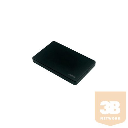 APPROX Külső Ház 2,5" -  USB2.0, SATA, 9.5mm magas HDD kompatibilitás, Fekete