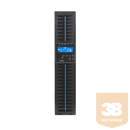 ABLEREX UPS, ARES RT+, 3xIEC, 1000VA (900 W) Online kettős konv. szünetmentes tápegység, LCD