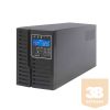 ABLEREX UPS, ARES PLUS, AR1000, 2xIEC + 2xSchuko, 1000VA (900 W) Online kettős konv. szünetmentes tápegység, torony, LCD