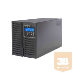   ABLEREX UPS, ARES PLUS, AR2000, 4xIEC + 2xSchuko,2000VA (1800 W) Online kettős konv. szünetmentes tápegység, torony, LCD