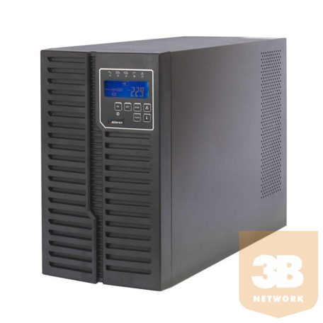 ABLEREX UPS, ARES PLUS, AR3000, 6xIEC + 2xSchuko,3000VA (2700 W) Online kettős konv. szünetmentes tápegység, torony, LCD