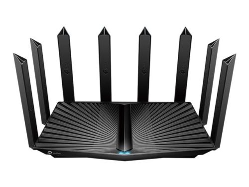 TP-LINK AX7800 Tri-Band Wi-Fi 6 Router 574Mbps at 2.4 GHz + 4804Mbps at 5GHz 1 + 2402Mbps at 5GHz 2 8x Antennas 1.7GHz