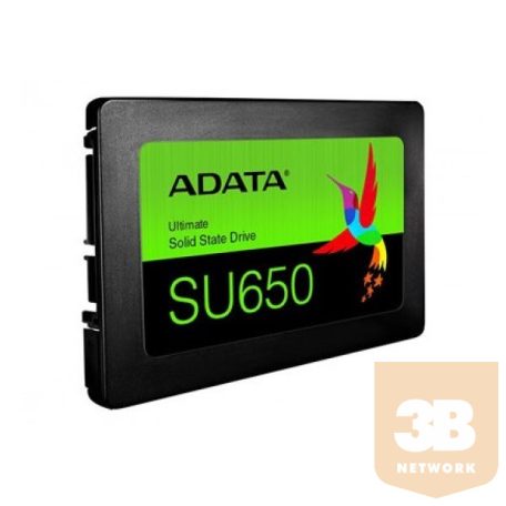 ADATA SSD 1TB - SU650 (3D TLC, 2,5", SATA3, R/W: 520/450 MB/s)