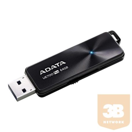 Adata USB 3.1 Flash Drive UE700 Pro 64GB, R/W 360/180 MB/s BLACK