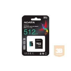 ADATA 512GB Micro SDXC UHS-I U3 V30S A2 + Adapter