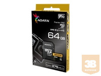 ADATA MICROSDXC 64GB UHS-II U3 CLASS10 + ADAPTER