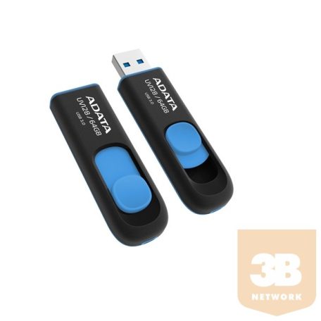 Adata USB Memory DashDrive UV128 64GB USB 3.0 Black+Blue