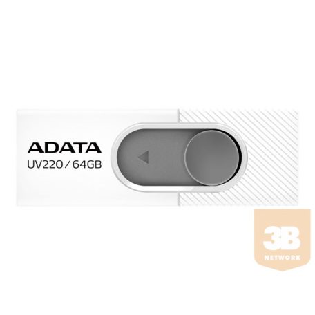 ADATA Flash Drive UV220 64GB USB 2.0 White/Grey
