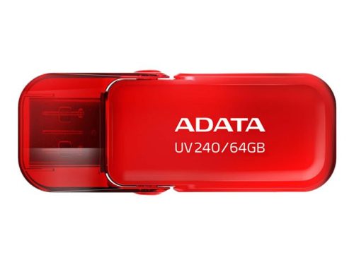 ADATA Flash Drive UV240 64GB USB 2.0 Red