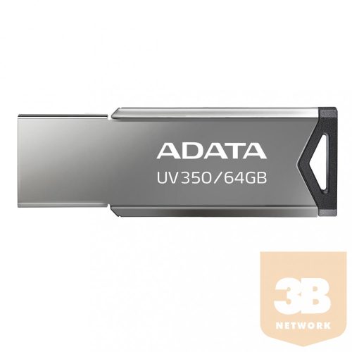 ADATA Pendrive 64GB, UV350 USB 3.2, Metál