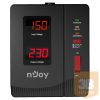 NJOY Toroid Transzformátor 1000VA - Alvis 1000 AVR (Kimenet: 1x Shucko, LCD kijelző, indítás késleltetés)