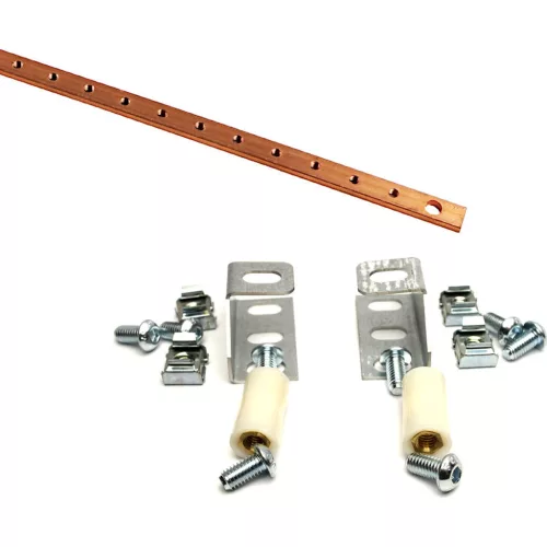 Földelő sín 19" készlet rack szekrényhez (AWBEB) Excel