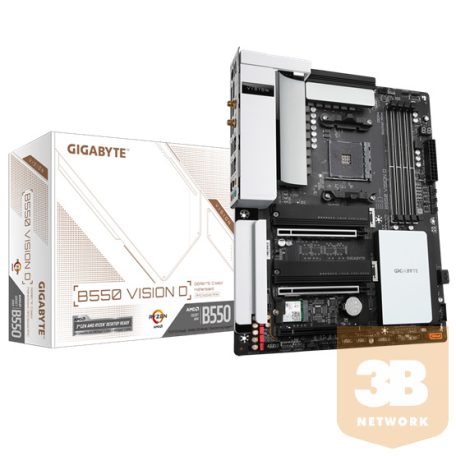 GIGABYTE Alaplap AM4 B550 VISION D AMD B550, ATX