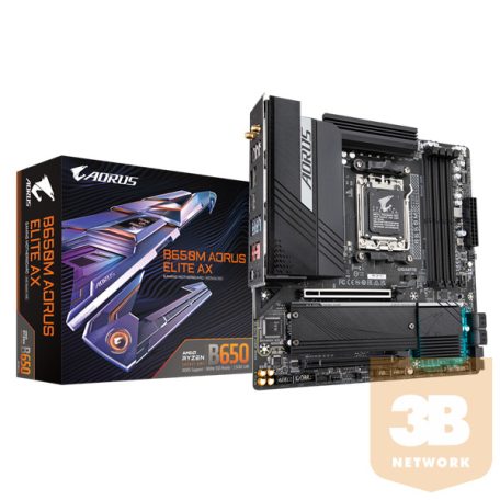 GIGABYTE Alaplap AM5 B650M AORUS ELITE AX AMD B650, mATX