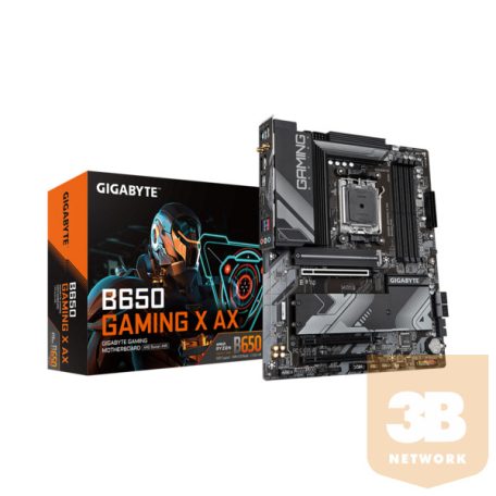 GIGABYTE Alaplap AM5 B650 GAMING X AX AMD B650, ATX