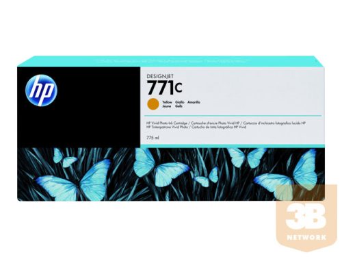 HP 771C original Ink cartridge B6Y10A yellow standard capacity 775ml 1-pack