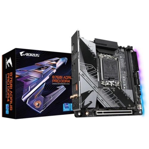 Gigabyte Alaplap - Intel B760I AORUS PRO DDR4 s1700 (B760, 2xDDR4 5333MHz, DP/HDMI, 4xSATA3, M.2, 4xUSB2.0, 7xUSB3.1)