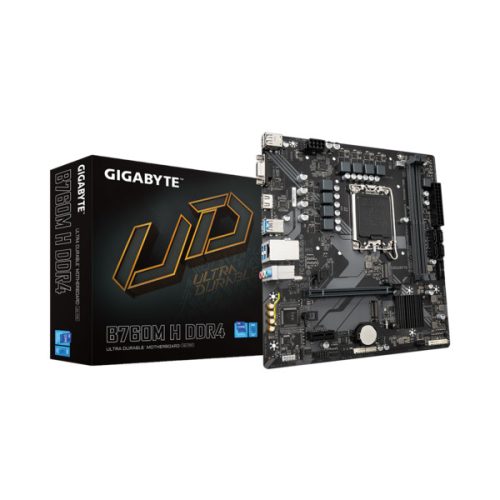 GIGABYTE Alaplap S1700 B760M H DDR4 INTEL B760, ATX