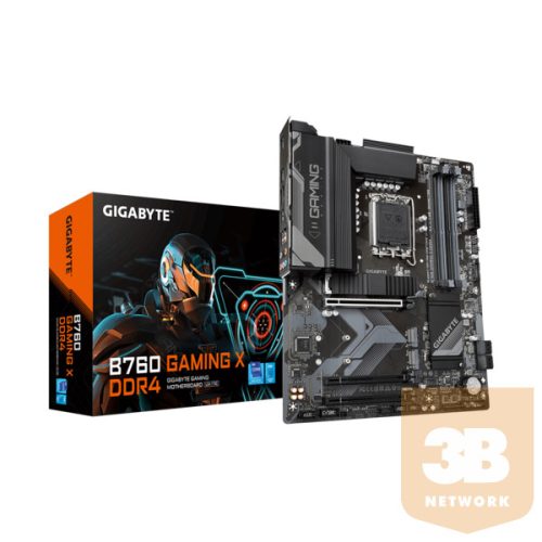 GIGABYTE Alaplap S1700 B760 GAMING X DDR4 INTEL Z760, ATX