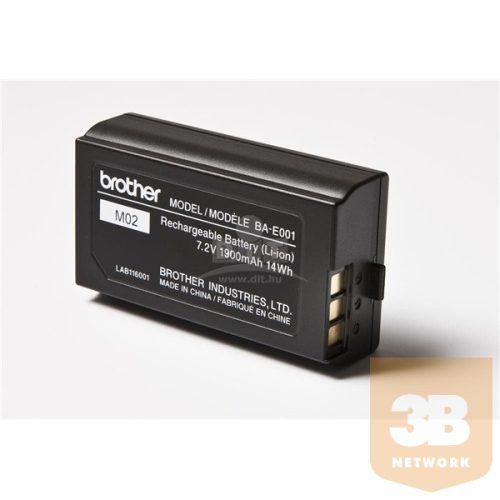 BROTHER Akkumulátor BA-E001 címkenyomtatóhoz, Li-Ion battery (TZe 18-24mm Li-Ion compatible PTouch machines)