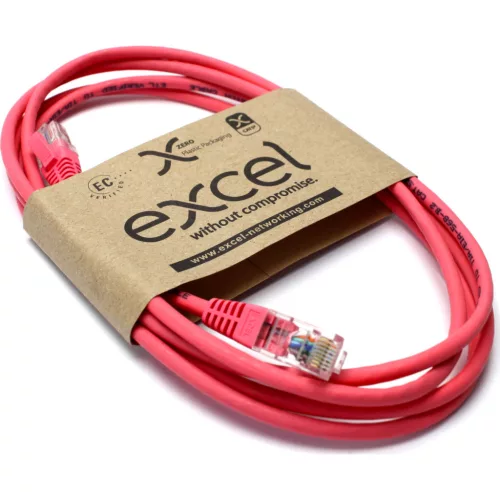 2m UTP CAT5e patch kábel PINK (BB002MPLPK) EXCEL