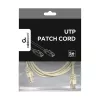 Gembird PP12-3M UTP RJ45 CAT5e UTP M/M 3m szürke adatkábel