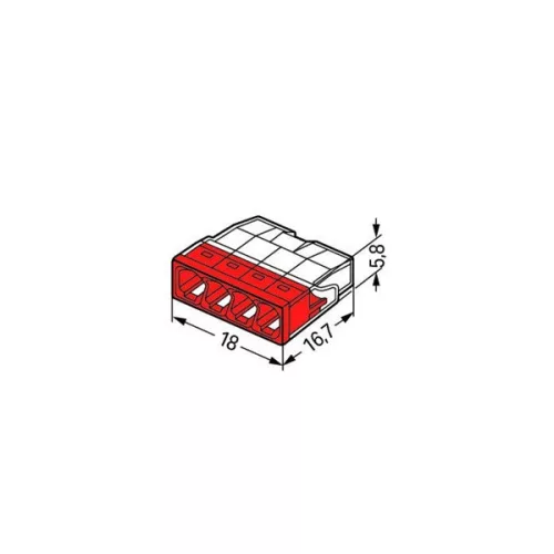 WAGO 2273-204 COMPACT 100 db/csomag vezetékösszekötő