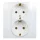 Legrand 764534 Niloé fehér 2x2P+F csatlakozóaljzat