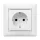 Legrand 774421 Valena fehér 2P+F földelt csatlakozóaljzat gyermekvédelemmel