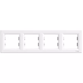 Schneider EPH5800421 ASFORA  Vízszintes, fehér 4-es keret